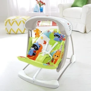 Leagănul cu vibraţie Animalele din pădure Fisher Price