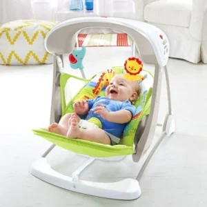 Leagănul cu vibraţie Animalele din pădure Fisher Price