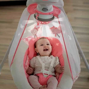 Leagănul electric Flori de coral (Coral Floral) Fisher Price Starlight Cradle Swing