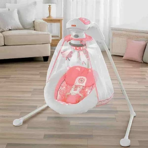 Leagănul electric Flori de coral (Coral Floral) Fisher Price Starlight Cradle Swing