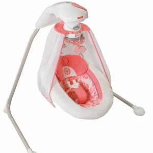 Leagănul electric Flori de coral (Coral Floral) Fisher Price Starlight Cradle Swing