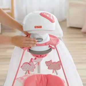 Leagănul electric Flori de coral (Coral Floral) Fisher Price Starlight Cradle Swing