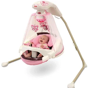 Leagănul electric Fluturaşul Mocca Fisher Price Starlight Cradle Swing