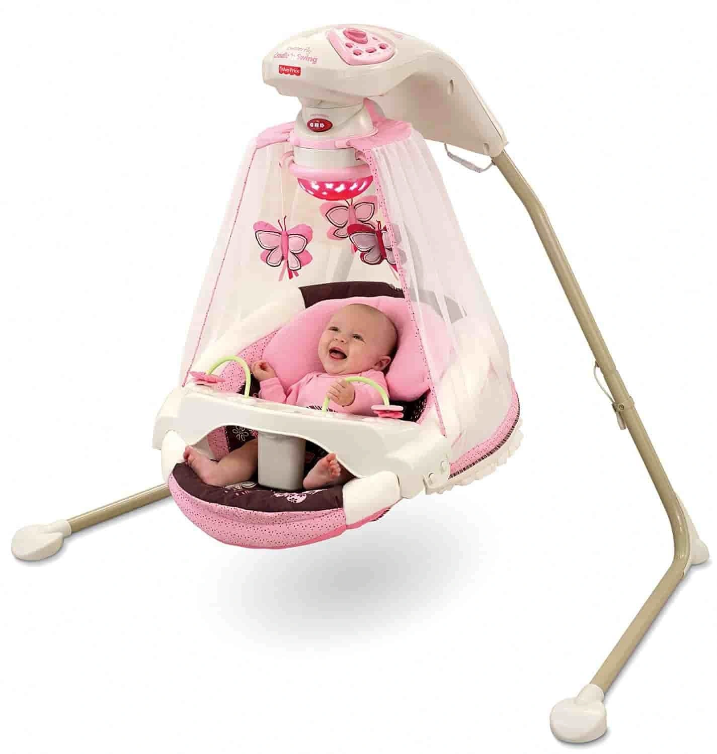 Leagănul electric Fluturaşul Mocca Fisher Price Starlight Cradle Swing