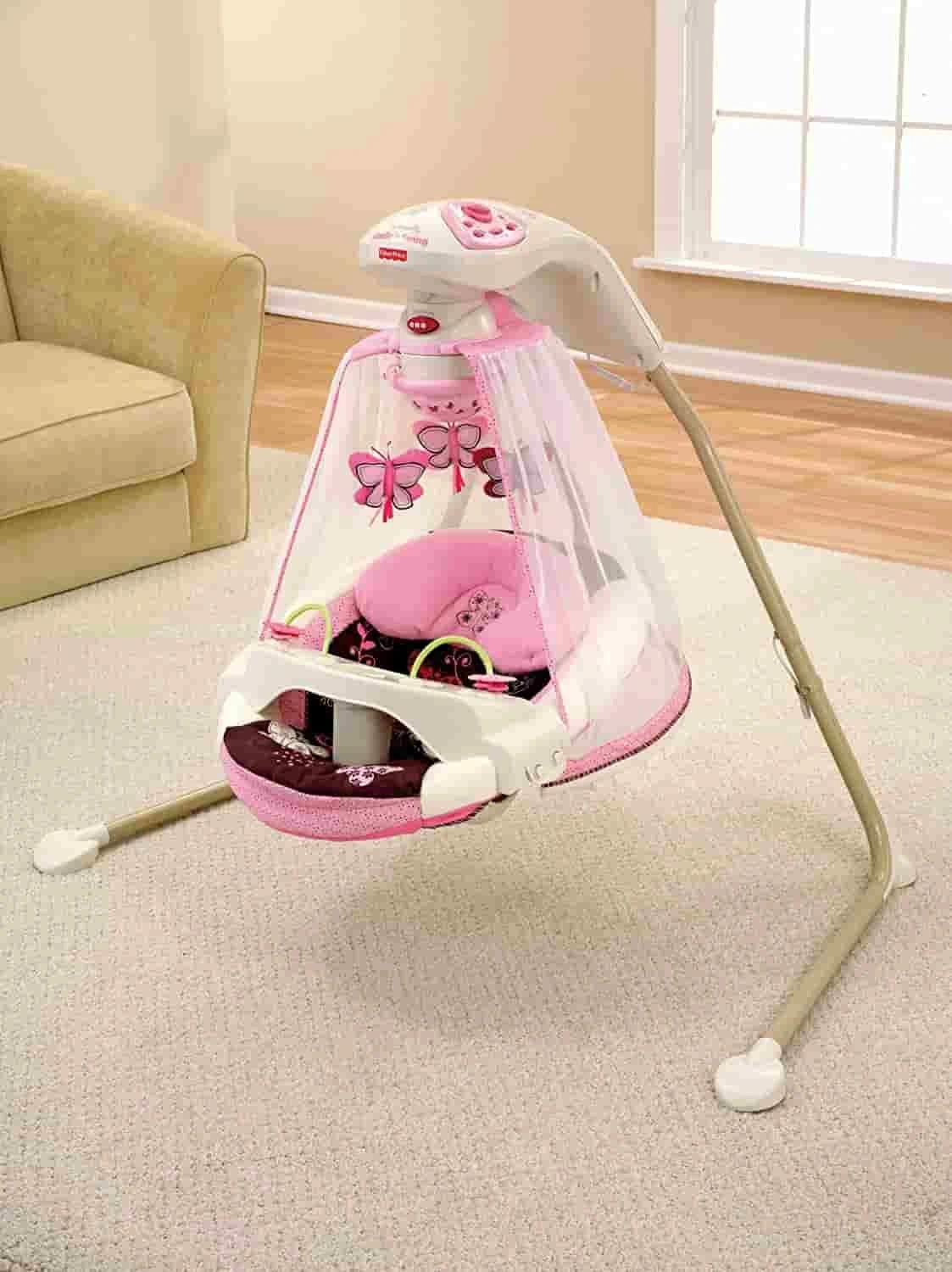 Leagănul electric Fluturaşul Mocca Fisher Price Starlight Cradle Swing