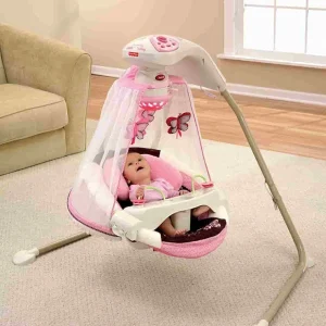 Leagănul electric Fluturaşul Mocca Fisher Price Starlight Cradle Swing