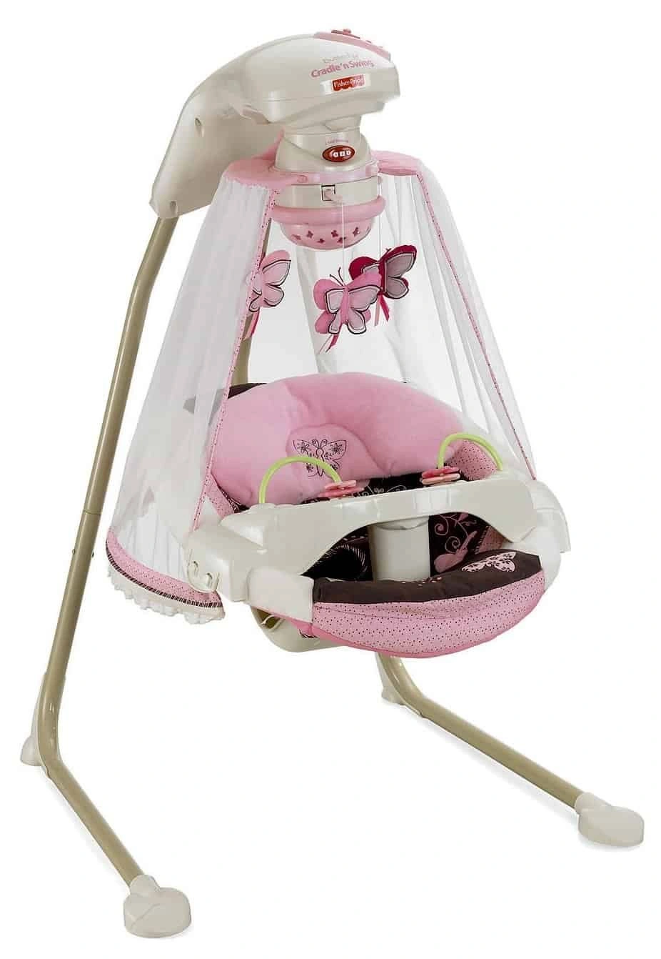 Leagănul electric Fluturaşul Mocca Fisher Price Starlight Cradle Swing