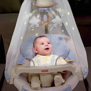 Leagănul electric Lumina stelelor Fisher Price Starlight Cradle Swing