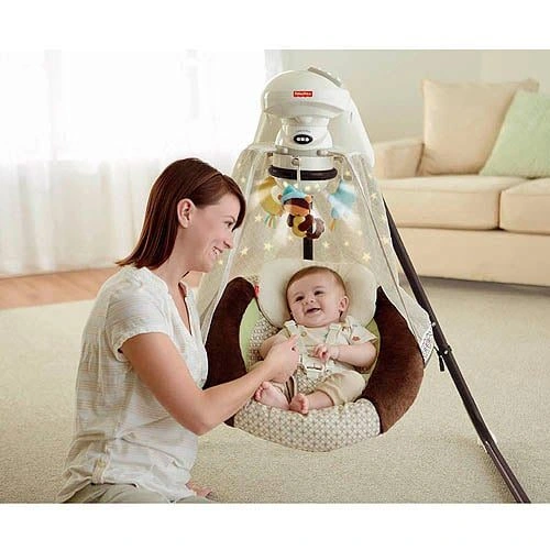 Leagănul electric Maimuţa Fisher Price Starlight Cradle Swing