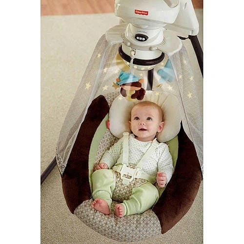 Leagănul electric Maimuţa Fisher Price Starlight Cradle Swing