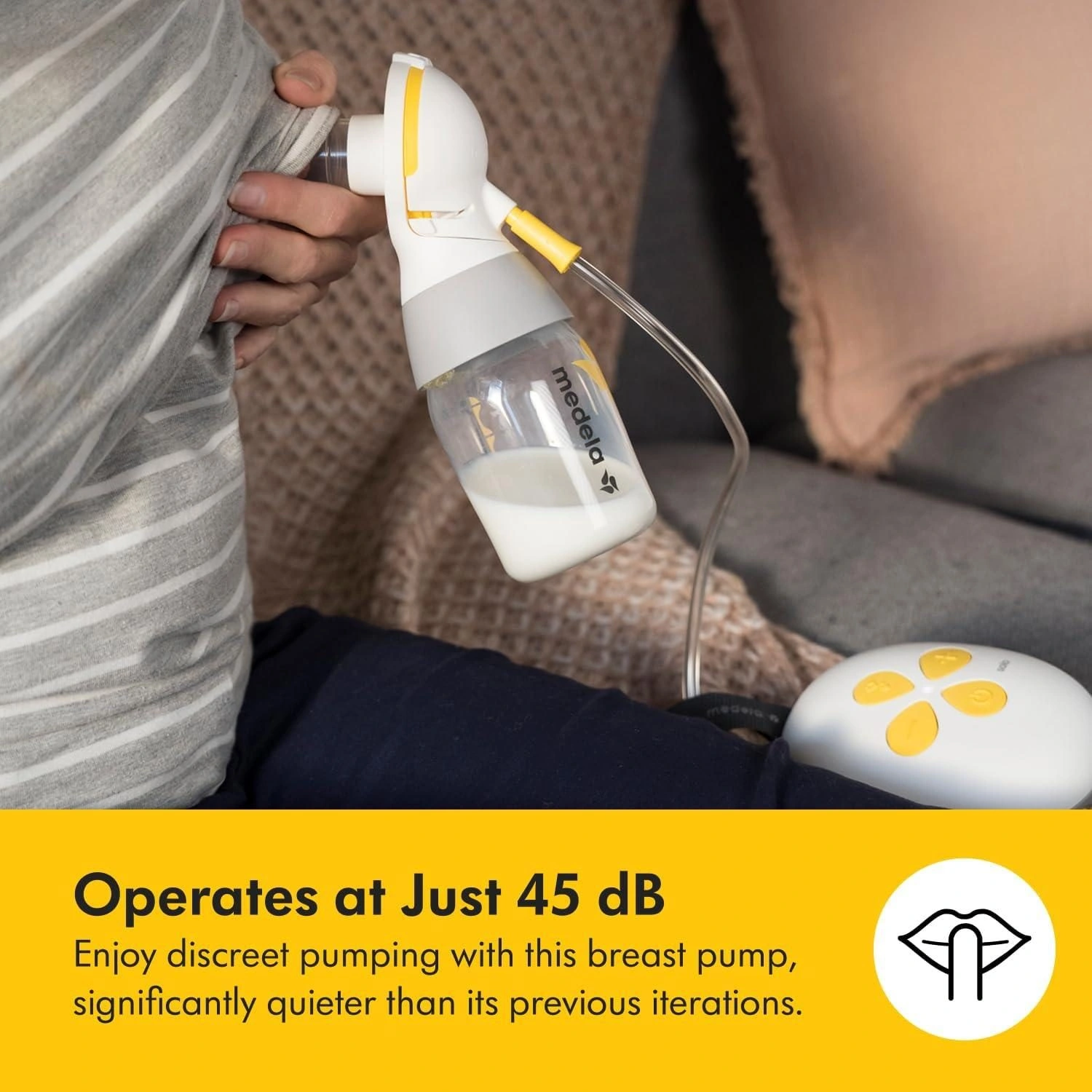 Pompă de sân electrică Medela SOLO. Stoarcerea sânilor cu pompă de sân